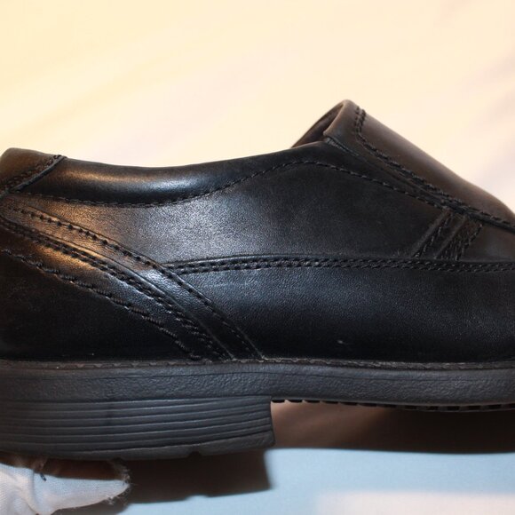 Rockport Size 8.5 Wide Black Leather STYLE LEADER 2 Bike Toe Slip On Loafer - Picture 8 of 13